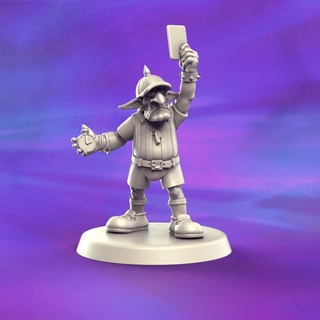 goblin referee punga miniatures Toys & Games Tabletop Characters Creatures Fantasy Universe Board Store underworld ff fantasyfootball 3d print model - Mito3D