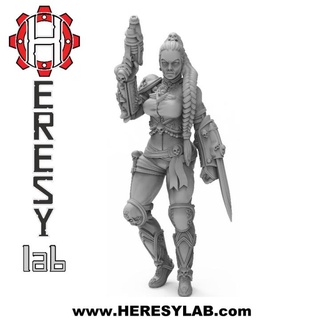 hl011 - ghost female assassin heresylab barbara Toys & Games Tabletop Characters Creatures Sci-Fi Universe Board Store 40k guard sniper 30k imprial 3d print model - Mito3D