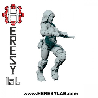 hl037 - k9 leader heresylab barbara Toys & Games Tabletop Characters Creatures Sci-Fi Universe Board Store 40k female warhammer necromunda scifi warhammer40k 3d print model - Mito3D