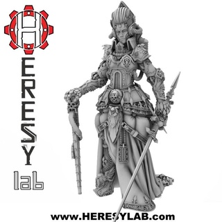 hl068 - new itela justina imperor inquisitor updated jan 2023 supported heresylab barbara Tabletop Characters & Creatures Sci-Fi Universe 40k female warhammer scifi warhammer40k adeptus mechanicus inquisition rougetrader 3d print model - Mito3D