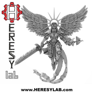 hl072 - new saint manakel heresylab barbara Tabletop Characters & Creatures Sci-Fi Universe Store 40k female warhammer angel scifi marine warhammer40k sister adeptus inquisition 3d print model - Mito3D