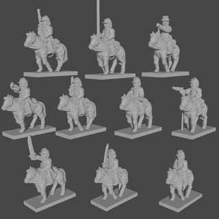 6mm acw us cavalry supportless + blender customisation file henry turner Tabletop Characters & Creatures Store black epic war american union 10mm 15mm powder civil cavalrymen 3d print model - Mito3D