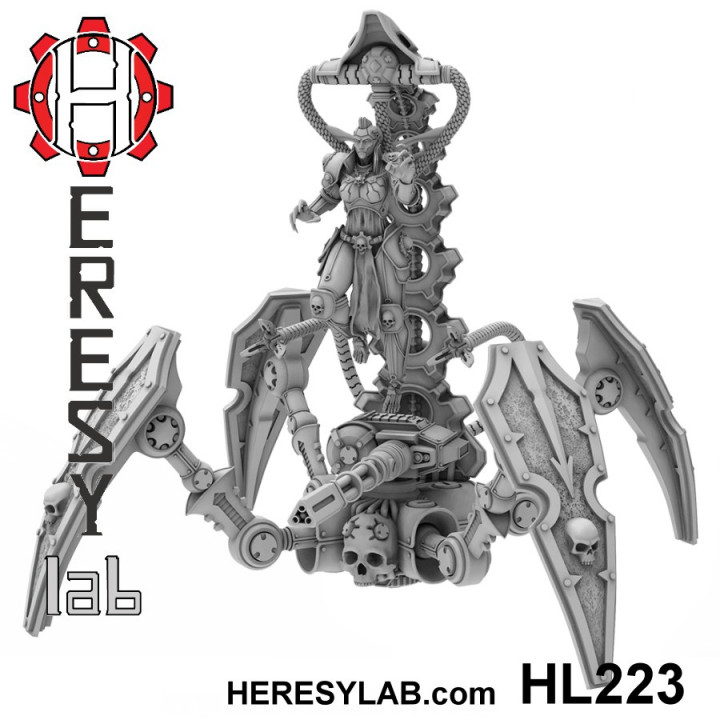 hl223 heresylab barbara tampo mesa personagens criaturas Sci Fi universo loja 40k Sombrio fêmea martelo guerra scifi caos warhammer40k adepto mecanicus herege heresia 3D print model - Mito3D