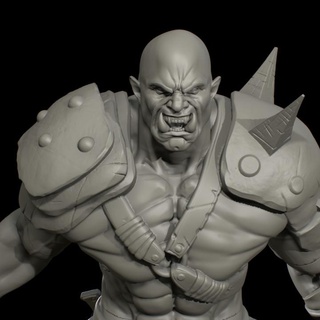 ogre 75mm jeremy smith Toys & Games Tabletop Characters Creatures Fantasy Universe Board demon creature monster club brute evil 3d print model - Mito3D