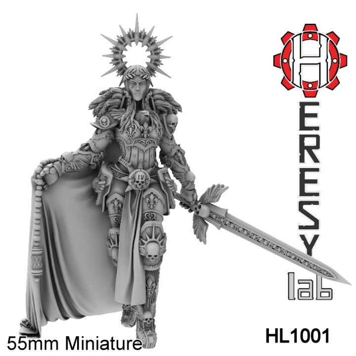 hl1001 Herr Gerechtigkeit Heresylab barbara Spielzeuge Spiele Tischplatte Zeichen Kreaturen Sci Fi Universum Tafel Geschäft 40k weiblich Horus Kaiser Primarch Ketzerei 3D print model - Mito3D