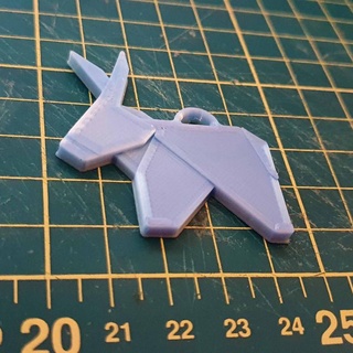 Schlüsselbund Esel Origami Sieden bernard Mode Zubehör Schlüsselringe 3d print model - Mito3D