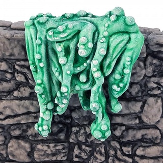 dripping slime andrew k barlow dungeons fantasy figure mini rpg terrain wargaming warhammer miniature scifi monsters boardgame dungeonsanddragons tabletop decor wargame dungeon ooze d&d 28mm slimes jelly blob skirmish dungeons&dragons 5e presupported pre-supported greenslime 3d print model - Mito3D