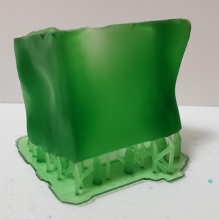 gelatinous cube andrew k barlow dungeons fantasy figure mini rpg wargaming warhammer miniature scifi monsters boardgame dungeonsanddragons tabletop wargame ooze slime d&d 28mm slimes jelly blob skirmish dungeons&dragons 5e presupported pre-supported gelatin 3d print model - Mito3D