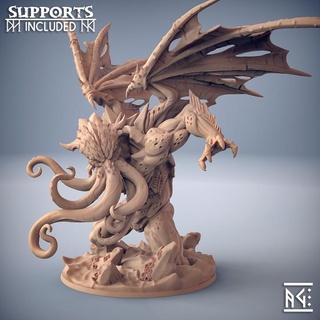 avatar holmuran artisan guild Toys & Games Tabletop Characters Creatures Fantasy Universe Board ancient boss dragons dungeons epic fantasy god mini rpg depth miniature mind tabletop cthulhu one tentacle tentacles call dnd ttrpg flayer 3d print model - Mito3D