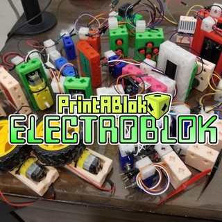 printablok electroblok diy snap together electronics joseph larson Gadgets & Electronics Toys Games arduino lego raspberrypi legos 3d print model - Mito3D