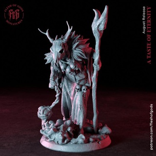 dark druid flesh gods Toys & Games Tabletop Characters Creatures Fantasy Universe Board Store forest man nature rpg wizard male mage dnd cleric cultist fleshofgods 3d print model - Mito3D