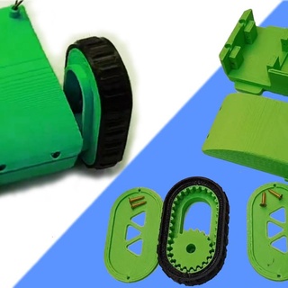 crawling robot v1 3dprintaz Gadgets & Electronics Robotics 3DRobotics arduino robot-car 3d print model - Mito3D