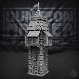 watch tower updated dungeon master Toys & Games Tabletop Characters Creatures Fantasy Universe 3D Printable Terrain Board Store castle d&d dungeonmaster 3d print model - Mito3D