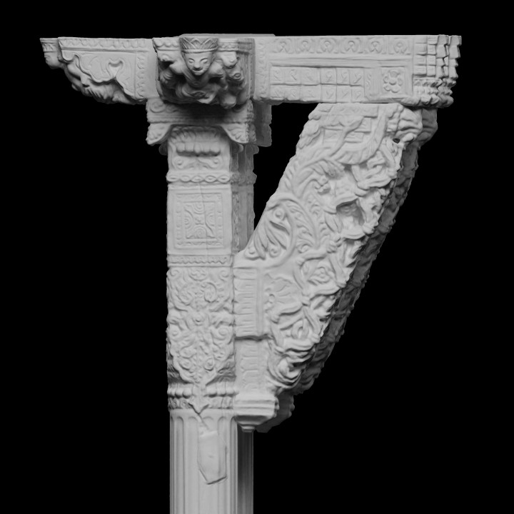 fedra column scan world india Scan the World Asia India architecture 3dprintable photogrammetry 3D print model - Mito3D