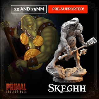 reptile - skeghh - masters dungeons quest primal collectibles  Toys & Games Tabletop Tabletop Characters & Creatures Fantasy Universe Tabletop Tabletop Characters & Creatures Board Games Tabletop classic dragons dungeons epic fantasy hero lizard monster retro rpg war warrior miniature enemy paint boardgame roleplaying oldschool wargame quest retrogame tabletopgame fimir classicgame  3d print model - Mito3D