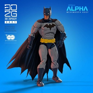 batman silence améliorer trousse zipguy alpha vanclefus ventilateur art action figures buste figure jouet jouets dc figurine Bruce Wayne 3d print model - Mito3D