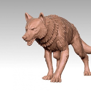 alfa Lobo horda miniaturas brinquedos jogos animal criatura figuras tampo mesa personagens criaturas borda loja lobo trenó 3d print model - Mito3D