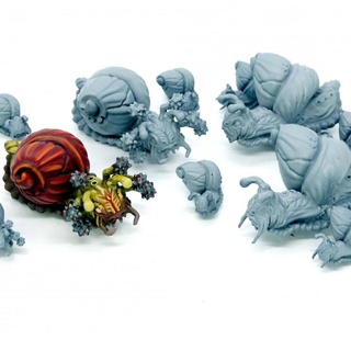 dnd giant snail miniatures pack including flail michael wood Toys & Games Tabletop Characters Creatures Fantasy Universe Board Store dungeonsanddragons snails 5thedition giantanimal 3d print model - Mito3D