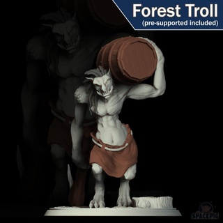 forest troll commander spacepig Toys & Games Tabletop Characters Creatures Fantasy Universe Board Store creature giant monster large dnd humanoid 3d print model - Mito3D