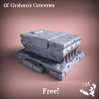 ol' graham's ritual altar solo miniatures Toys & Games Tabletop accessories Characters Creatures Fantasy Universe Board 3D Printable Terrain old magic apocalypse abandoned 3d print model - Mito3D