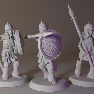 skeleton spearmen set supported free stormforge minis Toys & Games Tabletop Characters Creatures Fantasy Universe Board bone bones dragons dungeons miniatures undead dead boardgame tabletop d&d warriors necromancer fighters spearman skeletons 3d print model - Mito3D