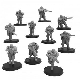 genewarrior recon team - presupported thatevilone Toys & Games Tabletop Characters Creatures Fantasy Universe Board armour children light 28mm snipers sons emperors scouts carapace pefect camocloak 3d print model - Mito3D