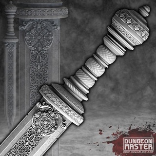 king's sword 1 scale dungeon master Store cosplay props d&d dungeonmaster 3d print model - Mito3D
