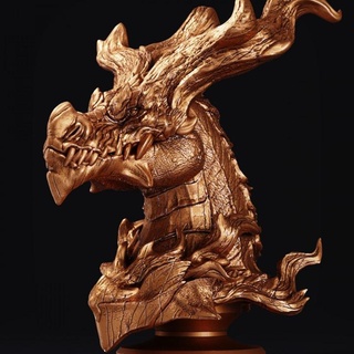 dragon head 01 f'solo Toys & Games Tabletop Characters Creatures Fantasy Universe Board Store Fan Art Busts art fantasy monster wing fire 3d print model - Mito3D