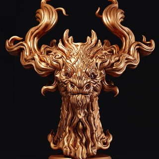 dragon head 02 f'solo Toys & Games Tabletop Characters Creatures Fantasy Universe Board Store Fan Art Busts 3d art devil monster wing 3dprint 3d print model - Mito3D
