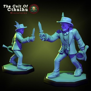 jazzman cthulhu investigator musician 32mm rpg tabletop cosmondo Toys & Games Tabletop Characters Creatures Fantasy Universe Board role arkham mom roleplayingame jimculver 3d print model - Mito3D