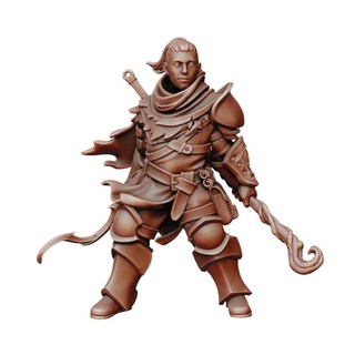 warlock manuel boria Toys & Games Tabletop Characters Creatures Fantasy Universe Board Store dragons dungeons fantasy fighter human warhammer wizard miniature mage dnd spellcaster 3d print model - Mito3D