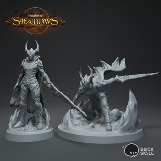 abadon - demon king black skull studio Toys & Games Tabletop Characters Creatures Fantasy Universe Board stl knight dnd supported 3d print model - Mito3D