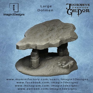 large dolmen imagin3designs Toys & Games Tabletop 3D Printable Terrain Board Store ancient fdm stone terrain 28mm 3d print model - Mito3D