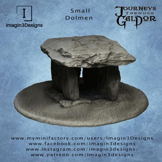 piccolo dolmen imagin3designs giocattoli Giochi tavolo 3D stampabile terreno tavola negozio antico fdm calcolo 28mm 3d print model - Mito3D