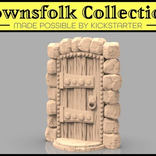 mimic door - normal mia kay Tabletop accessories dragons dungeons fantasy game gaming mini rpg terrain miniature tabletop dnd scatter townsfolk 3d print model - Mito3D