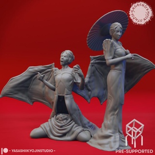 manananggal - tabletop miniature pre-supported yasashii kyojin studio Toys & Games Tabletop Characters Creatures Fantasy Universe Board 40k creature gaming monster vampire warhammer woman dnd pathfinder aos ttrpg 5e cryptid 3d print model - Mito3D