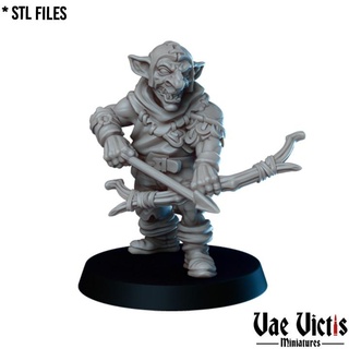 goblin archer pre-supported vae victis miniatures Toys & Games Tabletop Characters Creatures Fantasy Universe Board Store fantasy fighter rpg unit tabletop dnd bowman gobelin 3d print model - Mito3D
