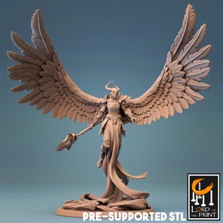 angelic warrior lord print Toys & Games Tabletop Characters Creatures Fantasy Universe Board Store female woman angel worrior 3d print model - Mito3D