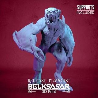 vampire belksasar 3dprint Toys & Games Tabletop Characters Creatures Fantasy Universe Board demon bat beast board claws detailed monster wings boardgames patreon 28mm dnd tusk 32mm 75mm dynamic 55mm realsitic 3d print model - Mito3D