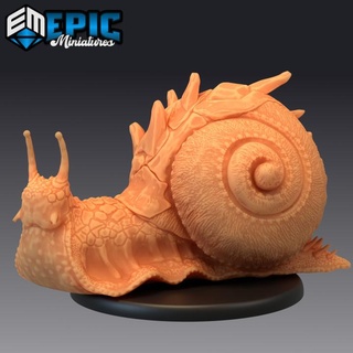boulder snail mountain & canyon encounter falling slug creature epic-miniatures Toys Games Tabletop Characters Creatures Fantasy Universe Board Store fantasy insect medieval monster rpg warhammer sla enemy tabletop dungeon dnd pathfinder npc pre-supported supported pre 3d print model - Mito3D