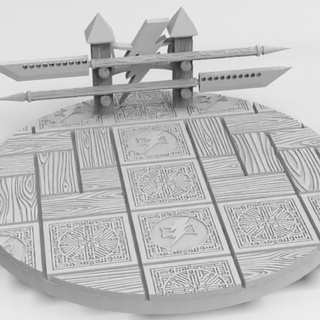 space mongolian training room base bundle badassbases Toys & Games Tabletop accessories Characters Creatures Fantasy Universe Board Store 3D Printable Terrain 40k white wh40k bases scars 3d print model - Mito3D