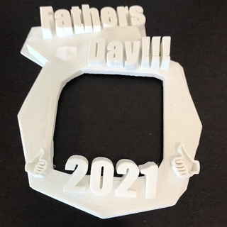 father's day picture frame curtis parkinson Fan Art Logos Home & Garden Homeware Ornaments father fathers 2022 2021 2023 2024 2025 2026 2027 2028 2029 2030 3d print model - Mito3D