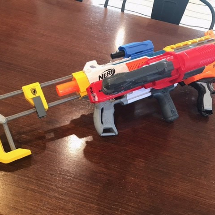 nerf taktisch Schiene doppelt Gewehr Adapter Curtis Parkinson Spielzeuge Spiele Requisiten Cosplay Replik Waffen 3d Epos beitreten mod Mega 5 modifiziert modifizierbar 3D print model - Mito3D