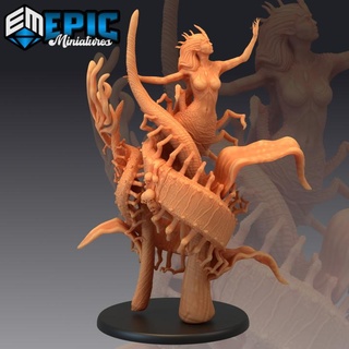centipede mother insect queen female boss encounter epic-miniatures Toys & Games Tabletop Characters Creatures Fantasy Universe Board Store fantasy girl medieval monster rpg warhammer woman sla enemy tabletop dungeon dnd pathfinder cursed npc pre-supported supported pre 3d print model - Mito3D