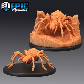 giant rock spider mountain arachnid epic-miniatures Toys & Games Tabletop Characters Creatures Fantasy Universe Board Store fantasy medieval monster rpg warhammer sla enemy tabletop dungeon dnd pathfinder npc pre-supported supported pre 3d print model - Mito3D