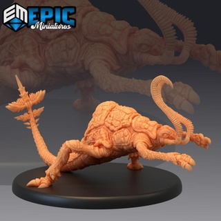 rust creeper attacking metal eating insect monster classic encounter epic-miniatures Toys & Games Tabletop Characters Creatures Fantasy Universe Board Store fantasy medieval rpg warhammer sla enemy tabletop dungeon dnd pathfinder npc pre-supported supported pre 3d print model - Mito3D