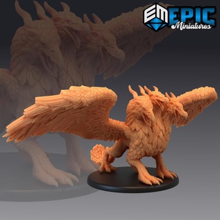cerberus griffin 3 headed gryphon mountain boss encounter epic-miniatures Toys & Games Tabletop Characters Creatures Fantasy Universe Board Store fantasy medieval monster rpg warhammer sla enemy tabletop dungeon dnd pathfinder griffon npc pre-supported supported pre 3d print model - Mito3D