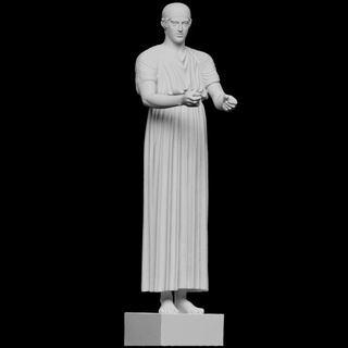 arabacı Delphi taramak dünya Avrupa Almanya Hamburg Üniversite Sanat Tarih adam heykel bronz atlet miras kopya perdelik kumaş 3d scan Helenist plaster cast 3d print model - Mito3D