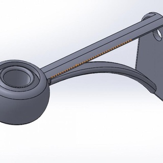 filamento alimentador Dariusz Filipinas poupar partes Construir 3D impressora suporte bola olho aguentar lidar ocular móvel wka 3d print model - Mito3D