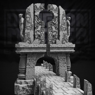 ombre pont donjon Maître jouets Jeux table personnages créatures fantaisie univers planche boutique 3D imprimable terrain 3d print model - Mito3D